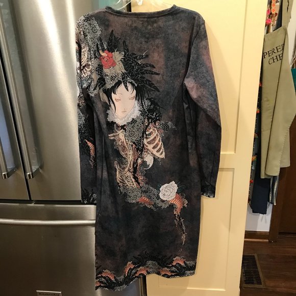 Blackmilk Takato Yamamoto Deviated Pleasure Horn Dress Large NWT - Picture 2 of 3